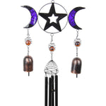 Triple Moon with Bells Wind Chime