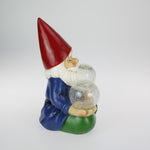 30cm Meditating Yoga Gnome with Twin Solar Light