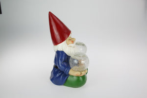 30cm Meditating Yoga Gnome with Twin Solar Light