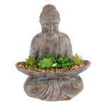 Décor Buddha Holding Succulents