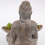 Décor Buddha Holding Succulents