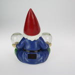 30cm Meditating Yoga Gnome with Twin Solar Light