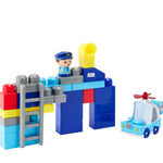 31 Piece Play & Learn Police Building Blocks Set