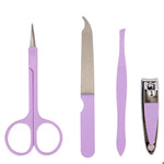 OXX Cosmetics 4 Piece Manicure Set - Lilac