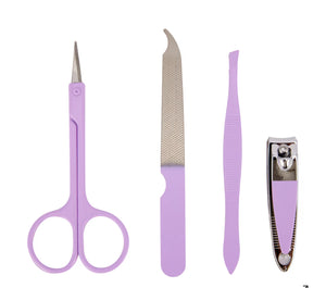 OXX Cosmetics 4 Piece Manicure Set - Lilac