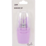 OXX Cosmetics 4 Piece Manicure Set - Lilac