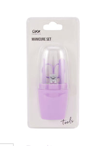 OXX Cosmetics 4 Piece Manicure Set - Lilac