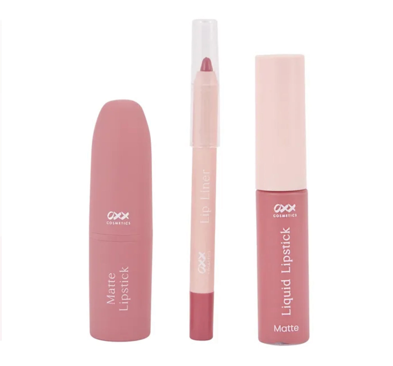 Hugs & Kisses Matte Lip 3 Piece Kit - OXX Cosmetics