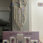 5 Piece Candle Holder with Dream Catcher Design