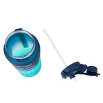 2.1L Navy and Teal Ombre Daily Intake Flip Lid Drink Bottle