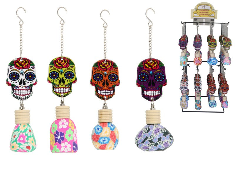Candy Skull Scented Hanging Car Diffuser