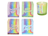 Set of 4 Good Vibes Glass Candle