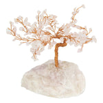 20cm Rose Quartz Gemstone Wish Tree 150 Gem Chips