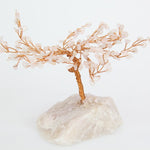 20cm Rose Quartz Gemstone Wish Tree 150 Gem Chips