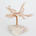 20cm Rose Quartz Gemstone Wish Tree 150 Gem Chips