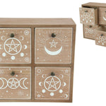 Square Wiccan MDF 4 Drawer Cabinet