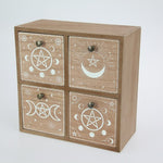Square Wiccan MDF 4 Drawer Cabinet