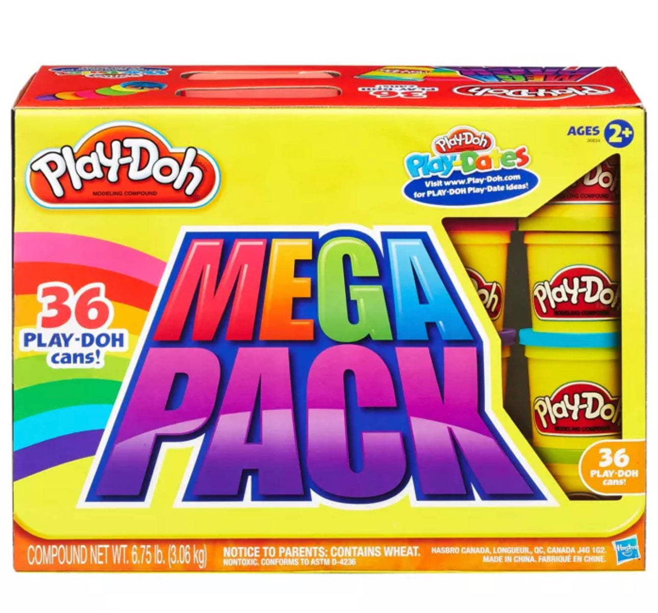 Play-Doh MEGA PACK Compound Cans 36 Pack – Nicks Import And Exports