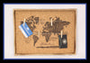 World Map Cork Peg Board