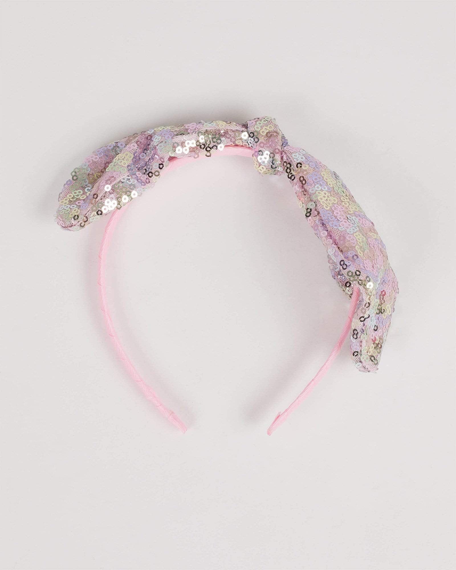 Pretty in Pink a with rainbow sequin headband