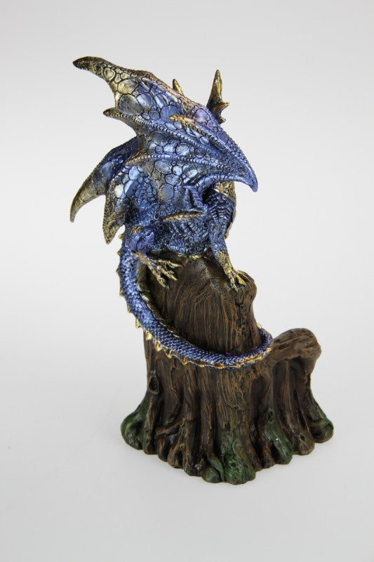 Blue Dragon on Mystic Realm Throne Guarding Crystal