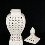 White Moroccan Temple Jar