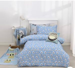 Baby Yoda Quilt Cover Set - Single Bed