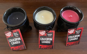 Black Cauldron Candle Trio Set