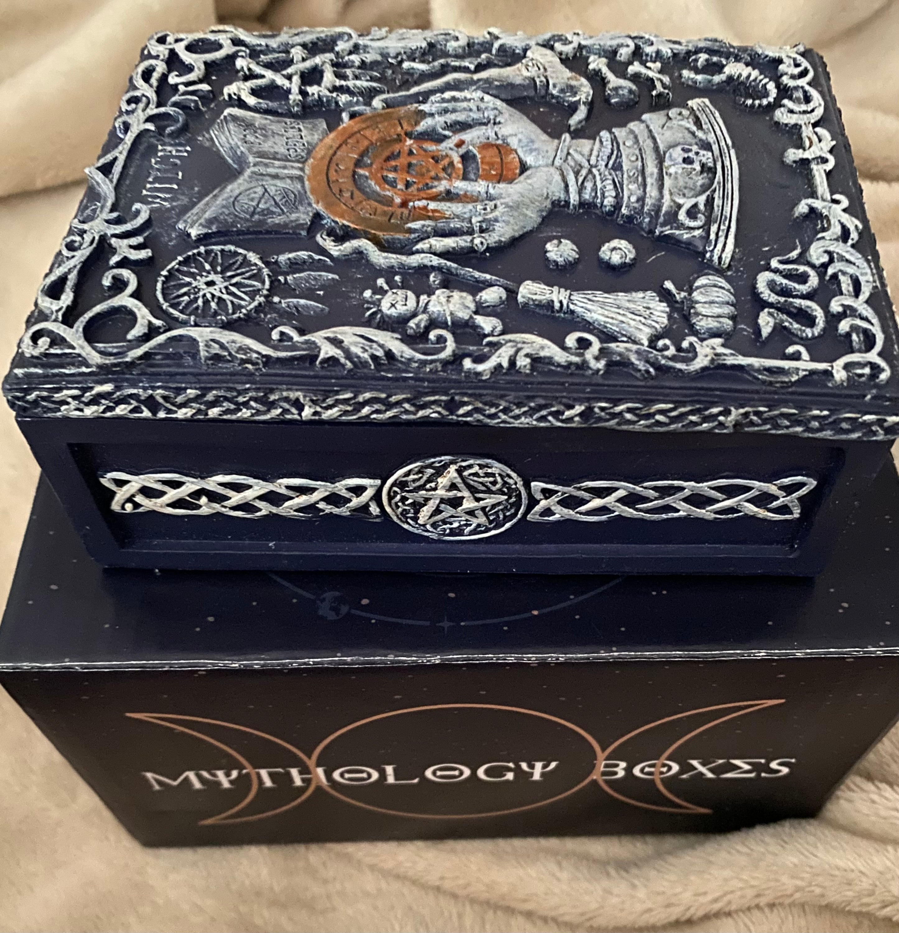 Book of Spells Crystal and Tarot Card Box