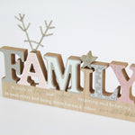 Christmas Family Plaque MDF