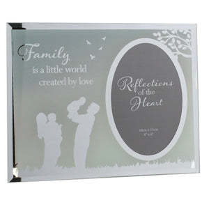 Reflections of the Heart Photo Frame - Family Is A Little World Created By Heart♥️