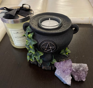 Witches Cauldron Tealight Holder
