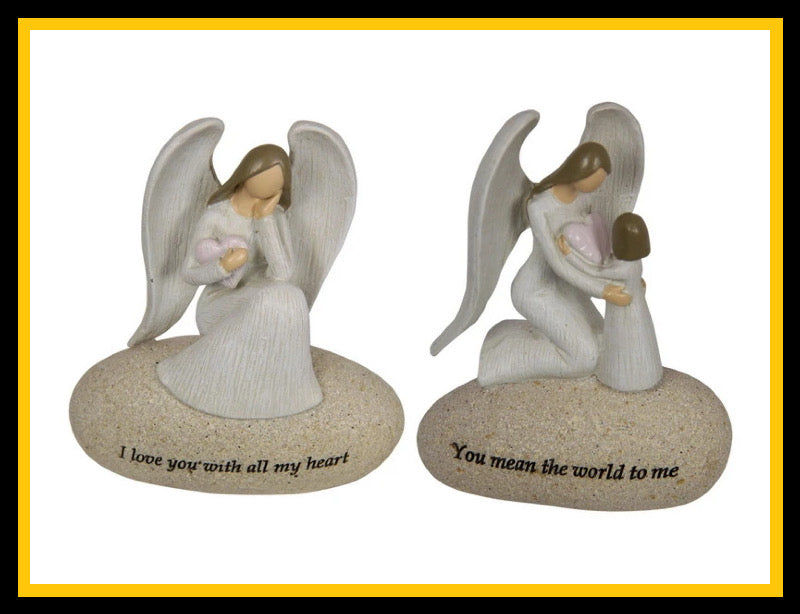 Angel set of 2 figurines.