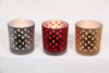 Starry night tea-light candle holder trio