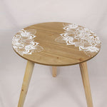 Table with White Mandala Print