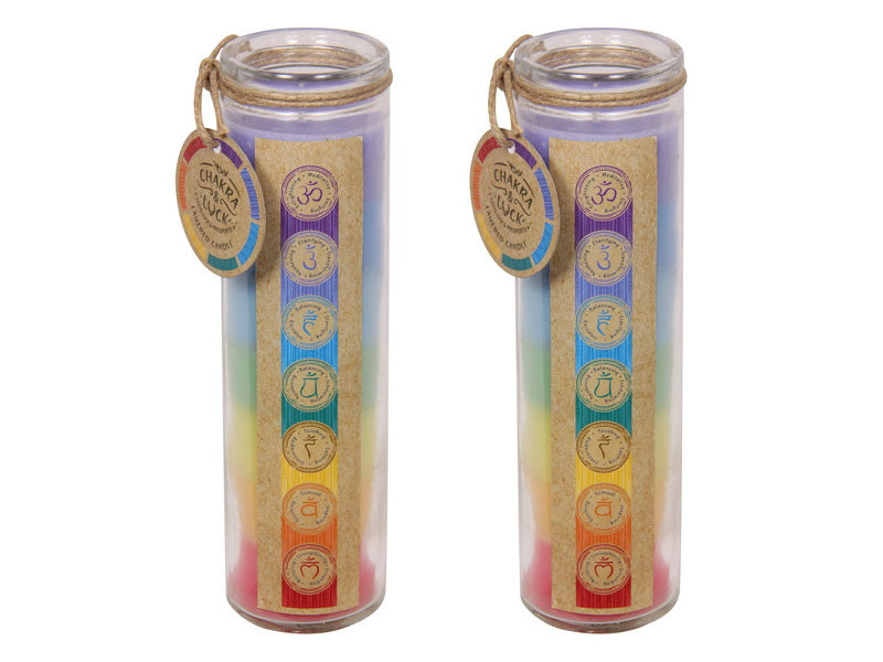 Chakra and Luck 7 layered Candle