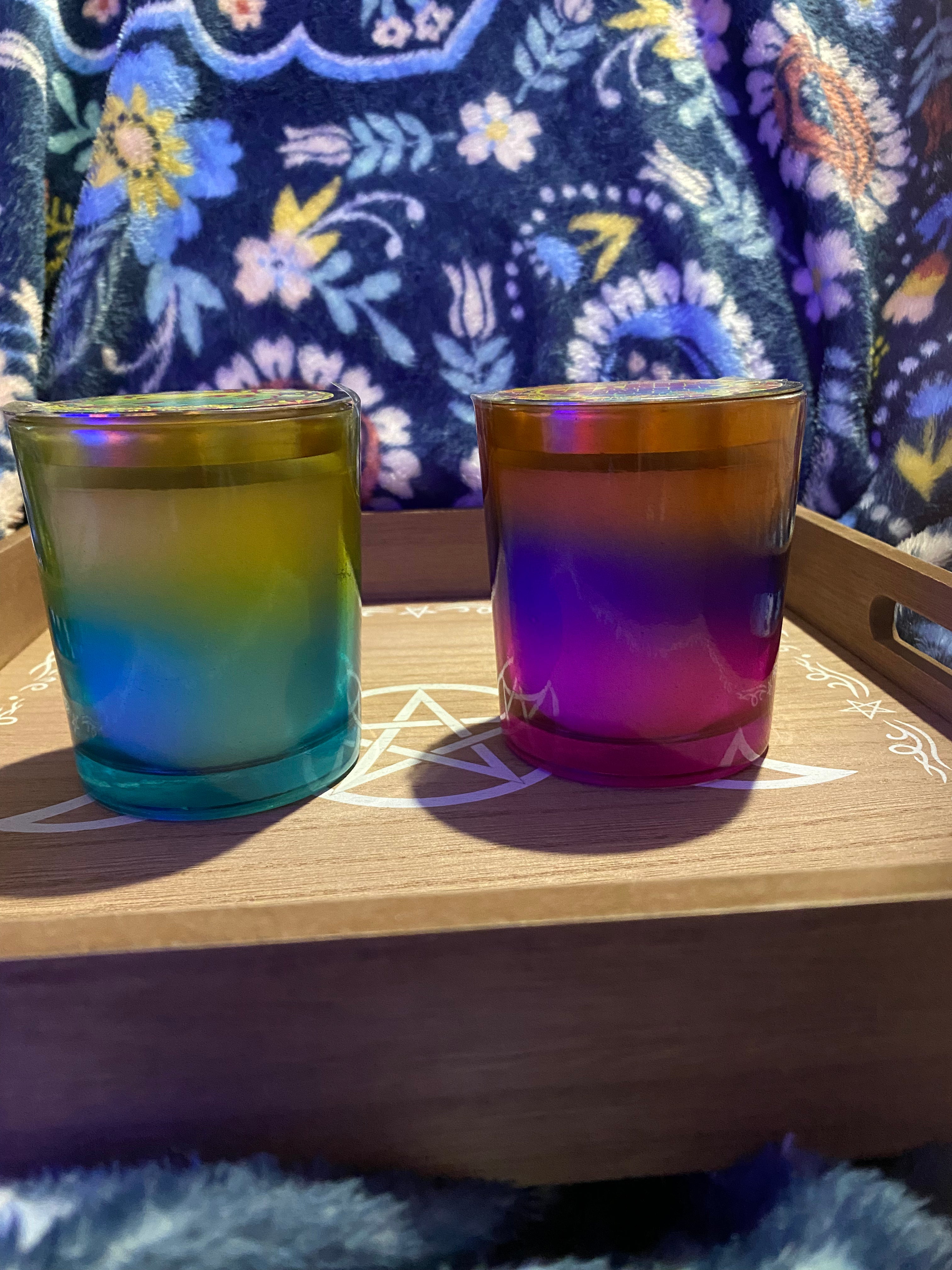 Psychedelic Fun Candles