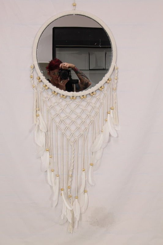 Macrame Mirror with gorgeous detail