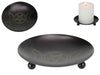 Iron Triple Moon Offer Plate/Candle Holder