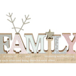 Christmas Family Plaque MDF