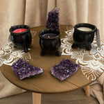 Black Cauldron Candle Trio Set