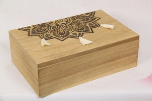 Gold Mandala Box with Tassels