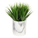 Artificial Grass in Marble Look Pot