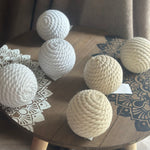 Set of 3 Beach Décor Rope Ball