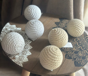 Set of 3 Beach Décor Rope Ball