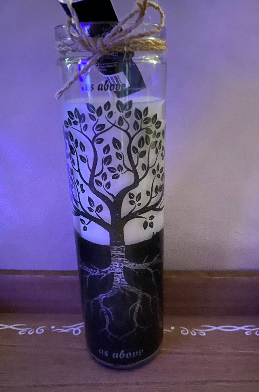 Tree of Life Candle ‘As Above So Be’