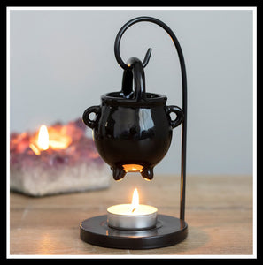 Hanging Witch Cauldron Oil Burner
