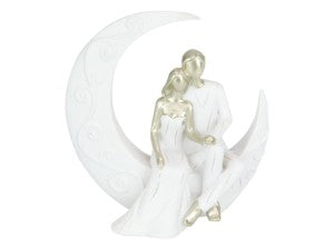 Champagne Gold Loving Couple on the Moon