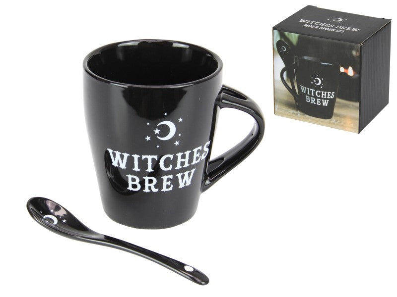 Witches Brew Mug and Spoon Set with Spoon Holder (Gift Box)
