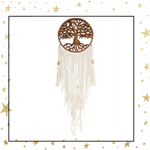 Macrame and Wood Tree of Life Dream Catcher